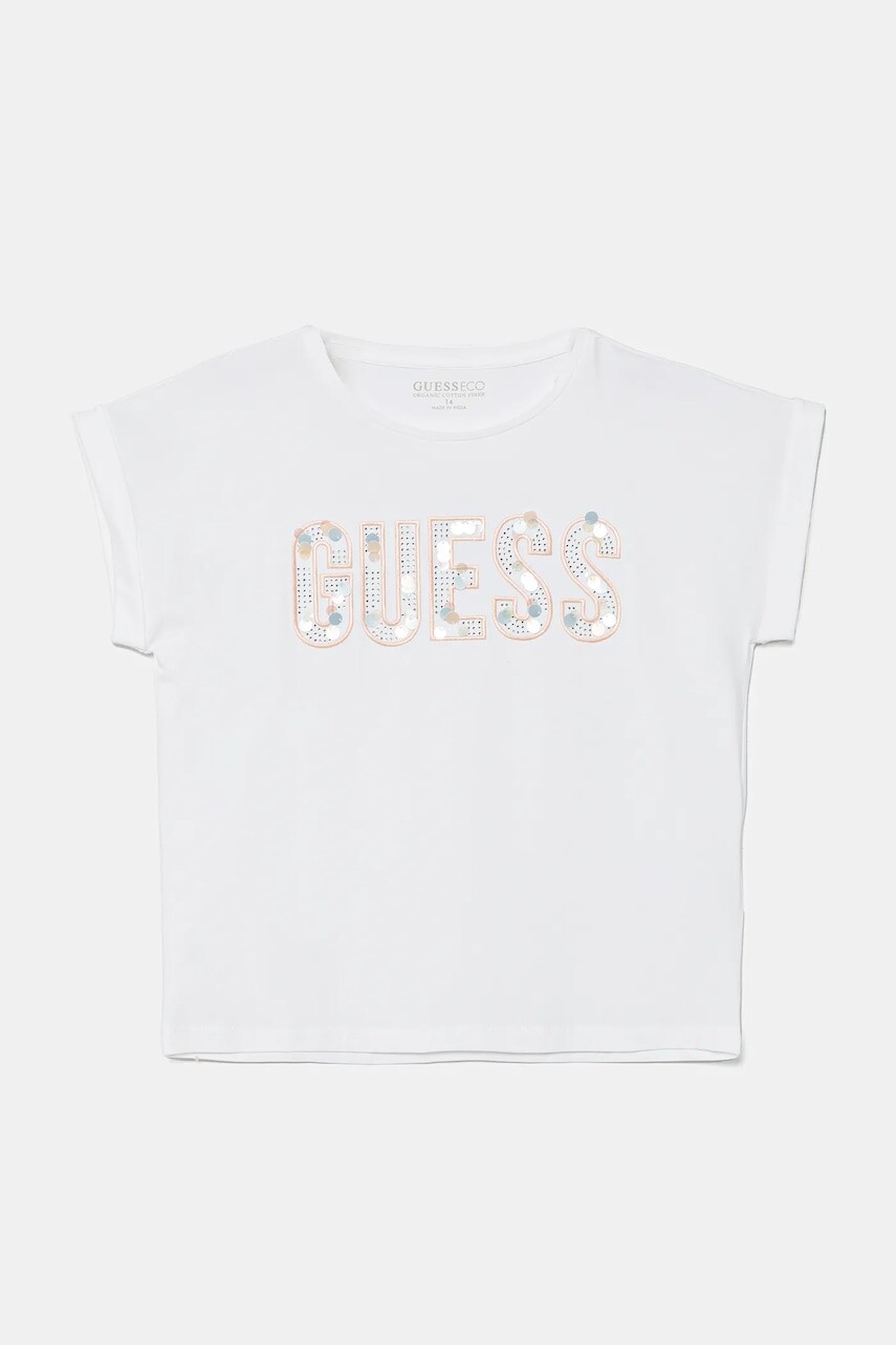 Detské tričko Guess biela farba, J5GI09 K6YW4