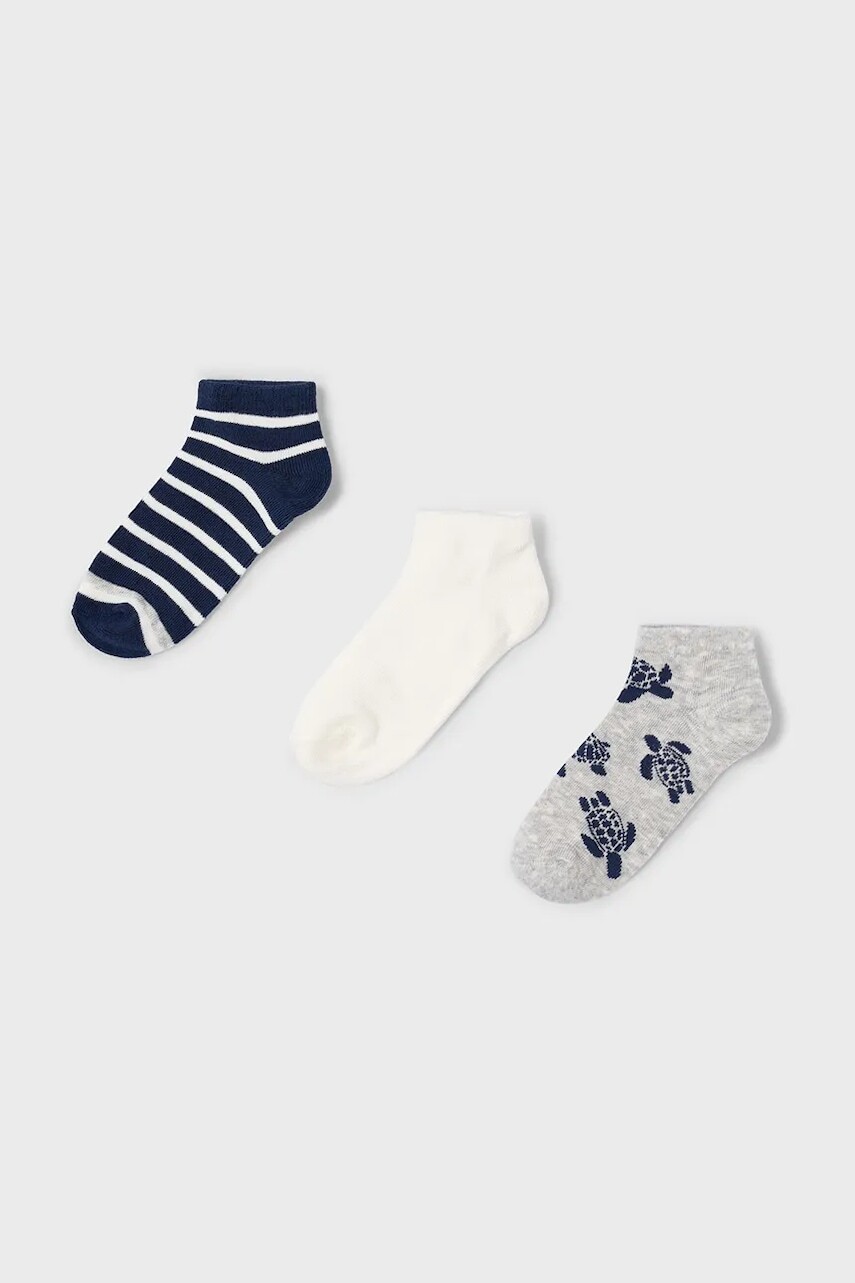 Detské ponožky Mayoral 3-pak šedá farba, 10908
