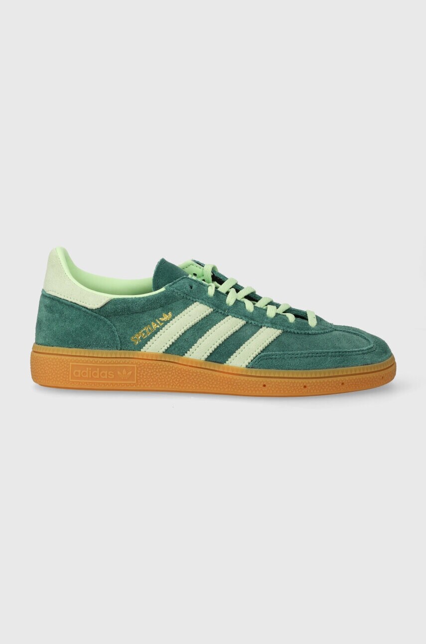 Semišové tenisky adidas Originals Handball Spezial zelená farba, IE5896