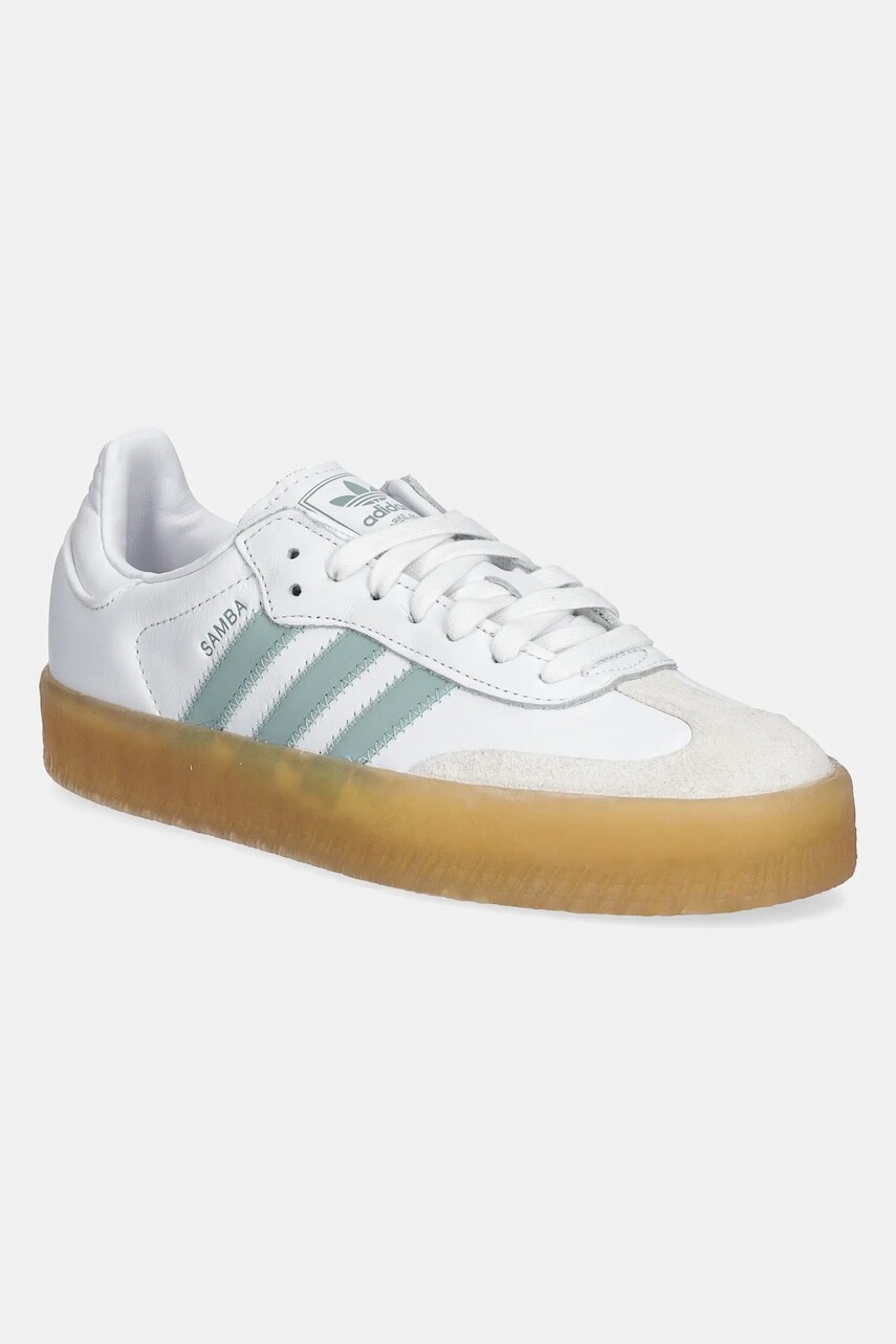 Kožené tenisky adidas Originals Sambae biela farba, JP5609
