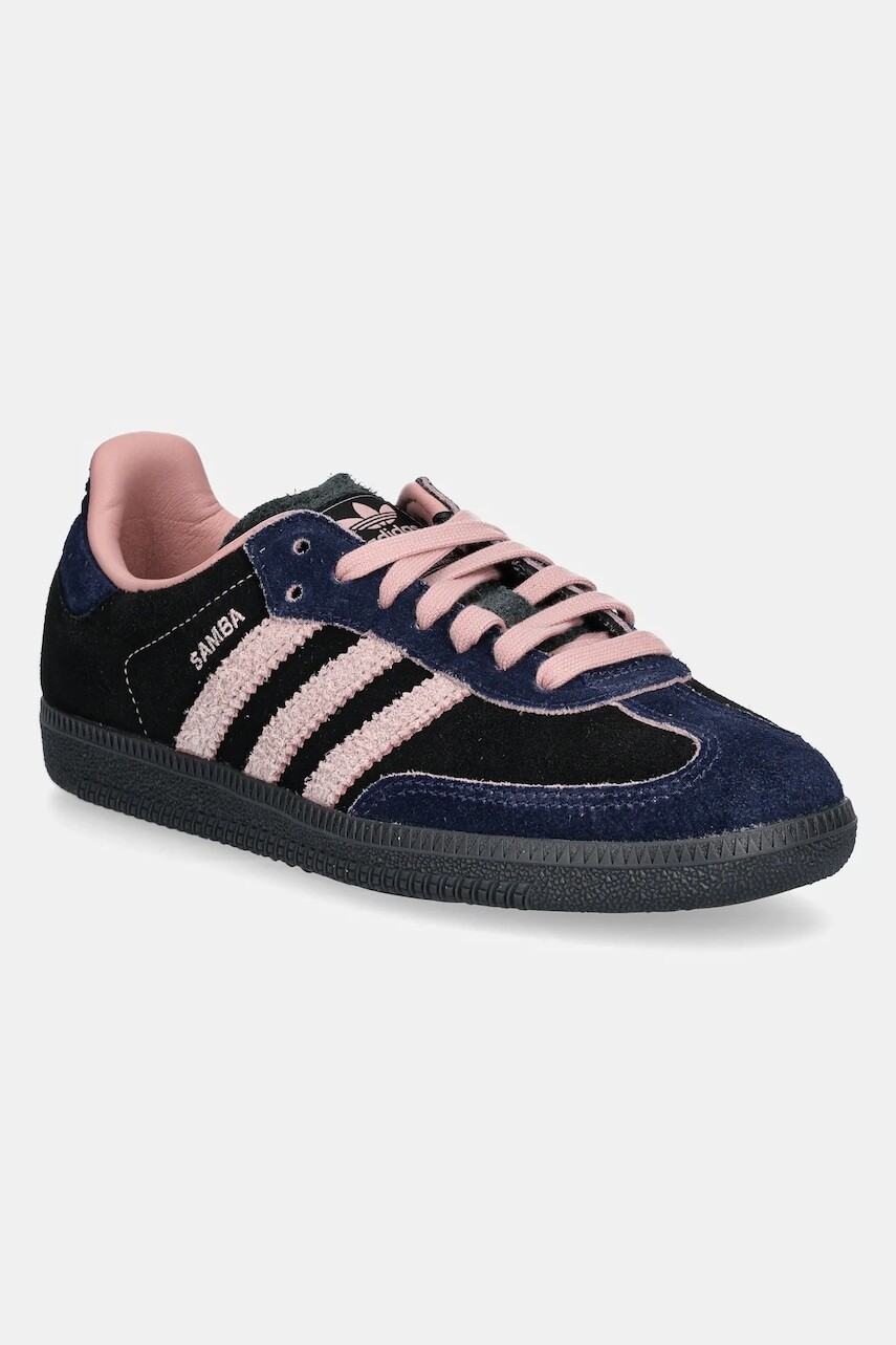 Tenisky adidas Originals Samba OG W dámske, čierna farba, JI2679