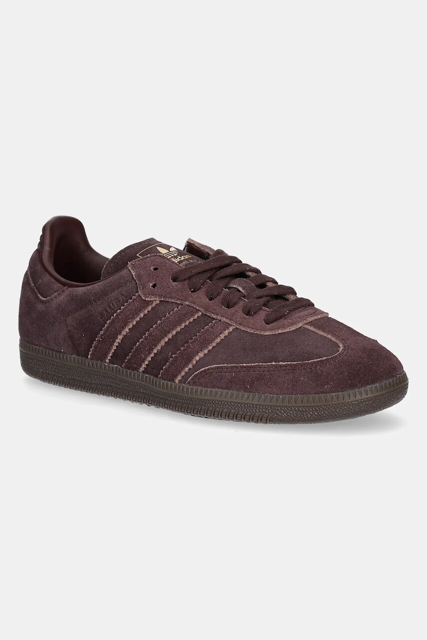 Semišové tenisky adidas Originals Samba OG hnedá farba, JI3211