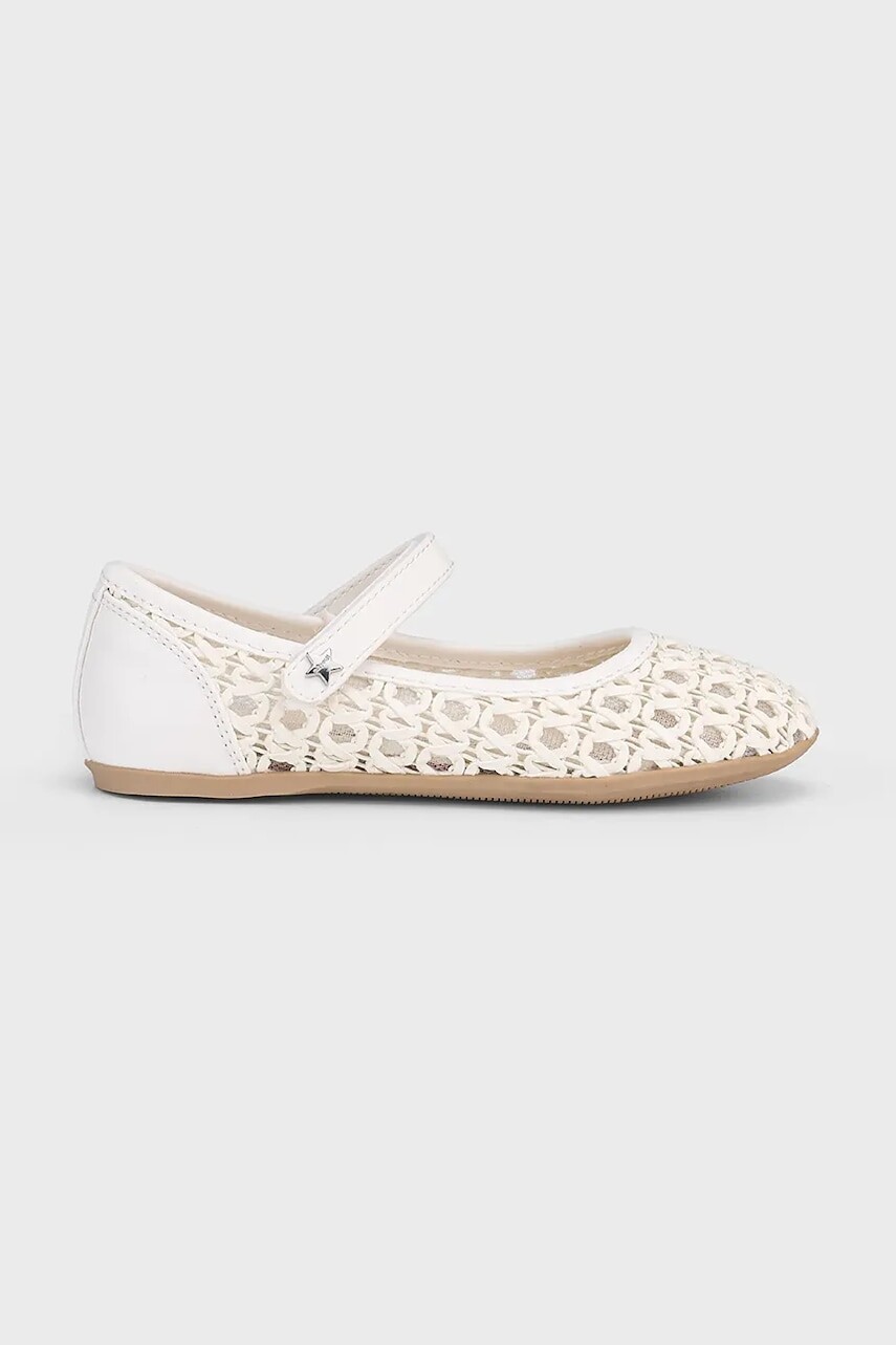 Detské balerínky Mayoral biela farba, 43621