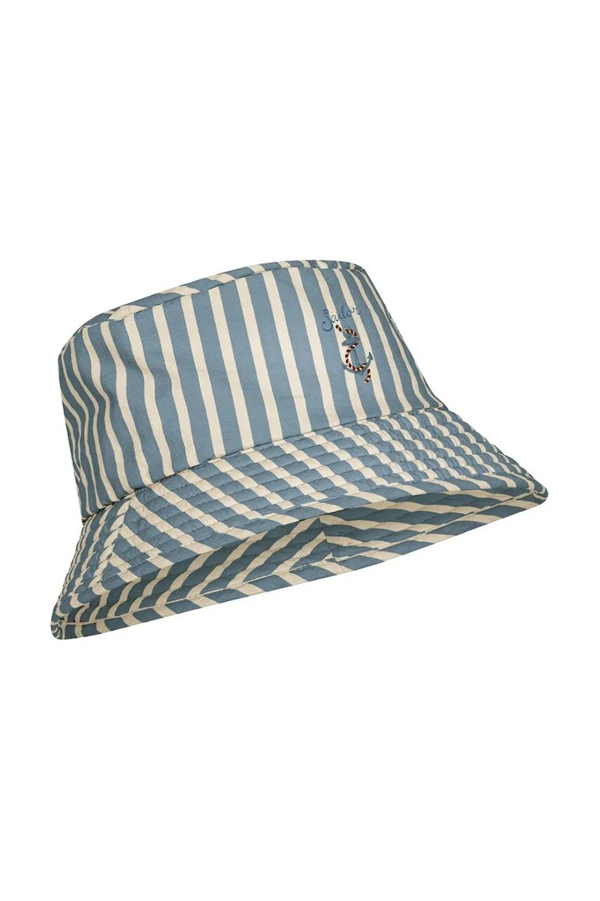 Detský klobúk Konges Sløjd ASNOU BUCKET HAT modrá farba, KS102469