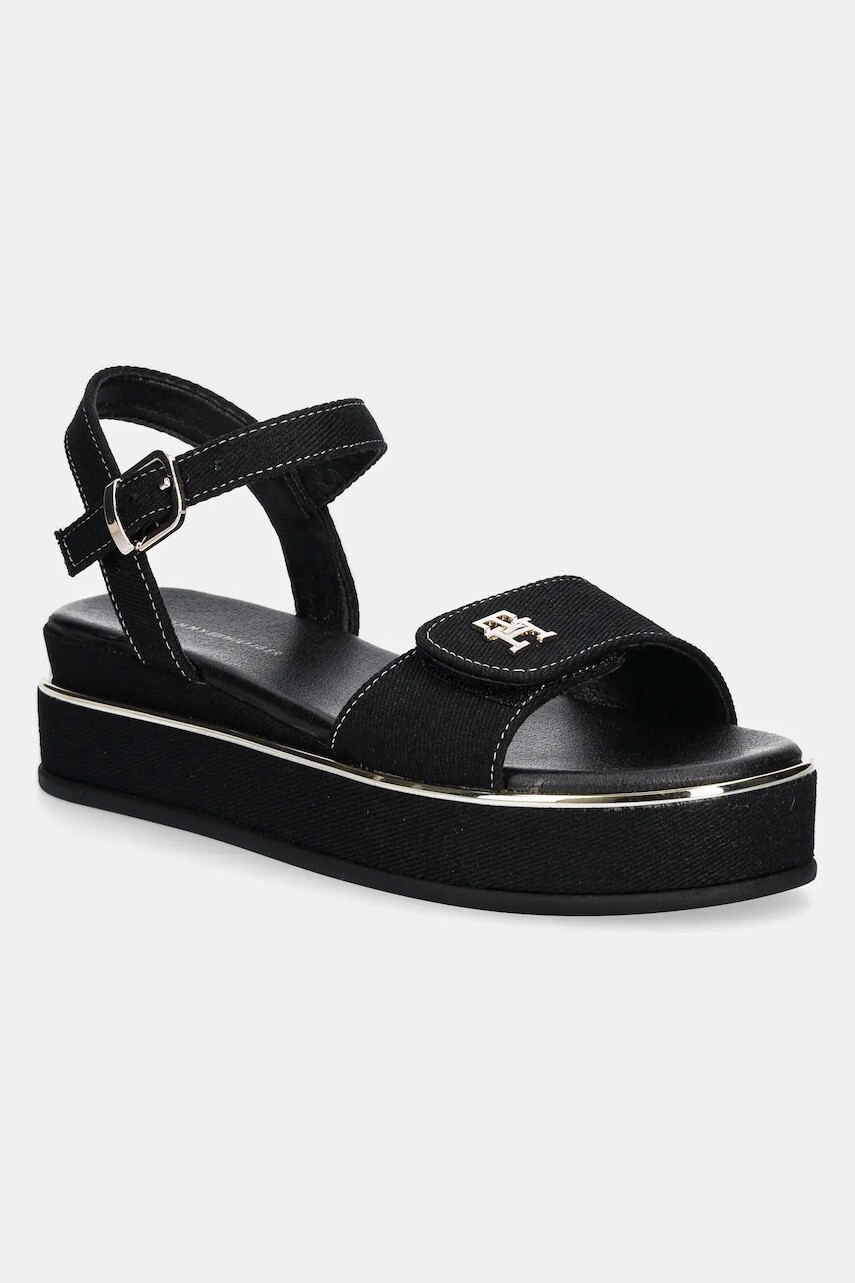 Detské sandále Tommy Hilfiger čierna farba, T3A2-33788