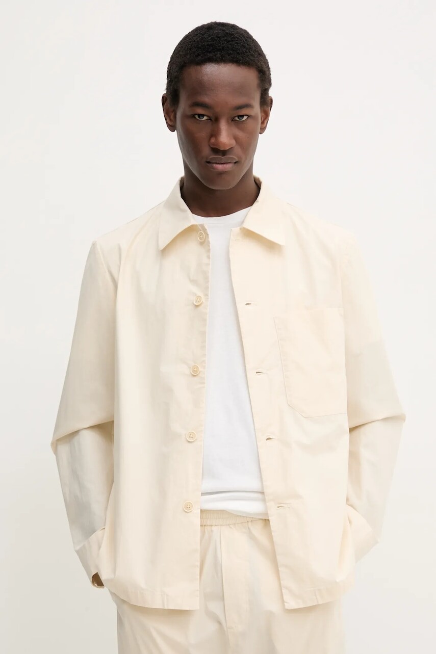 Košeľa BARENA VENEZIA Camicia Mola pánska, béžová farba, regular, s klasickým golierom, OSU5061.2736