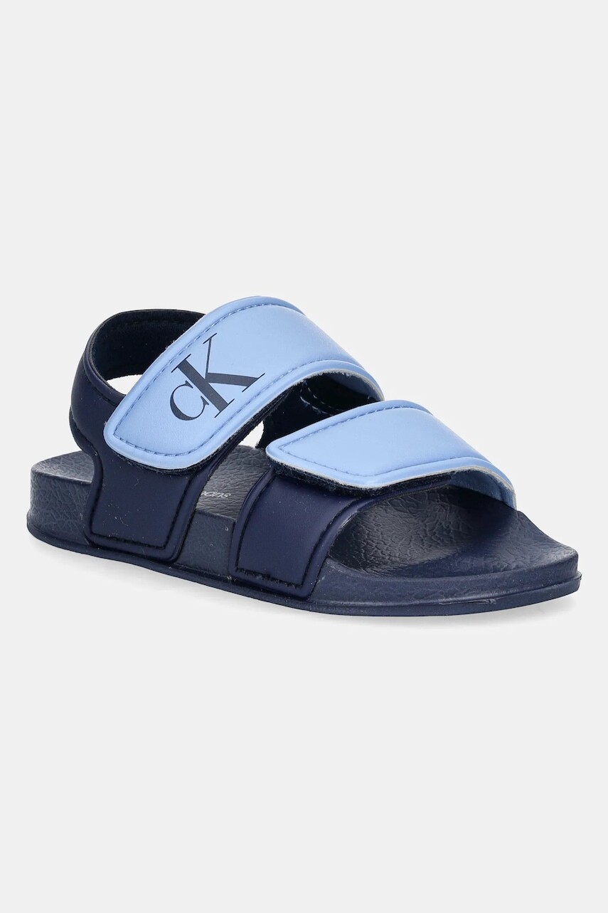 Detské sandále Calvin Klein Jeans tmavomodrá farba, V1X2-83030