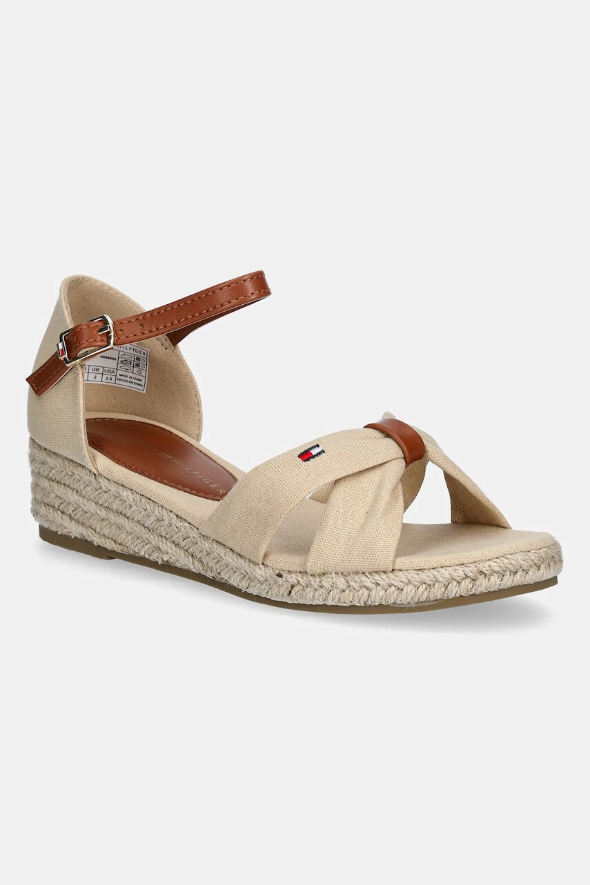 Detské sandále Tommy Hilfiger béžová farba, T3A7-33801