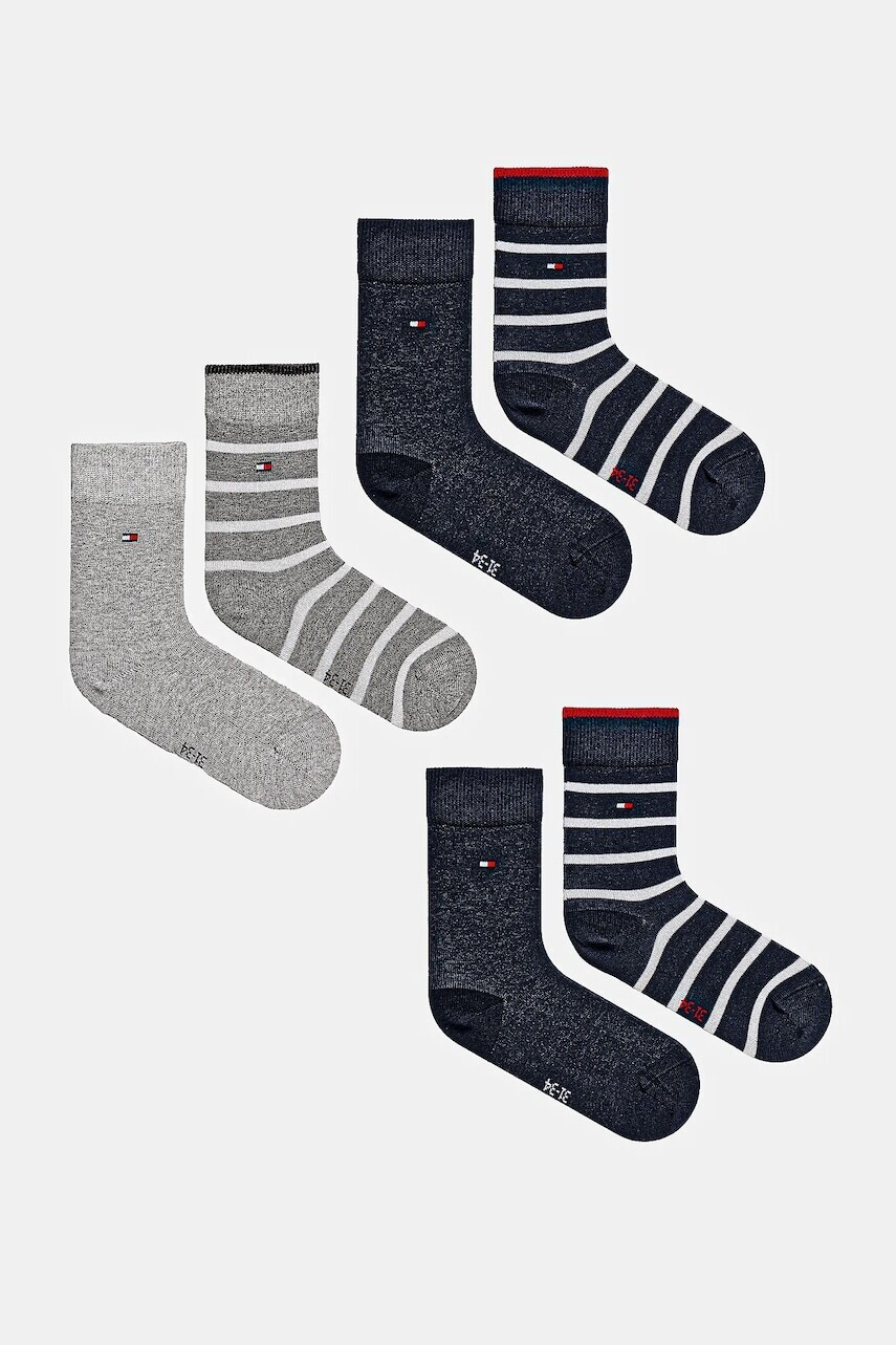 Detské ponožky Tommy Hilfiger 6-pak tmavomodrá farba, 701232847