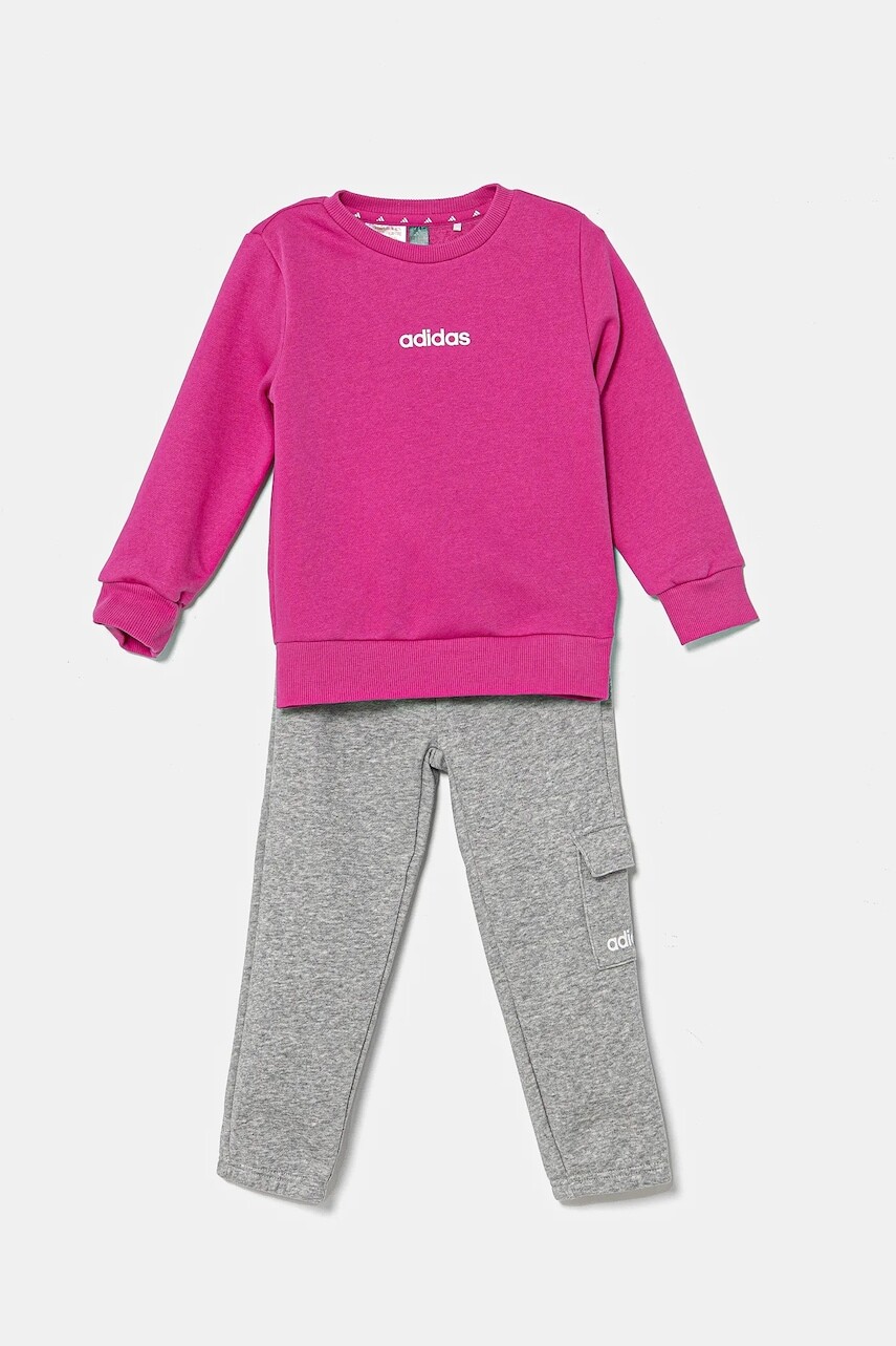 Tepláková súprava pre bábätká adidas ružová farba, JC9746