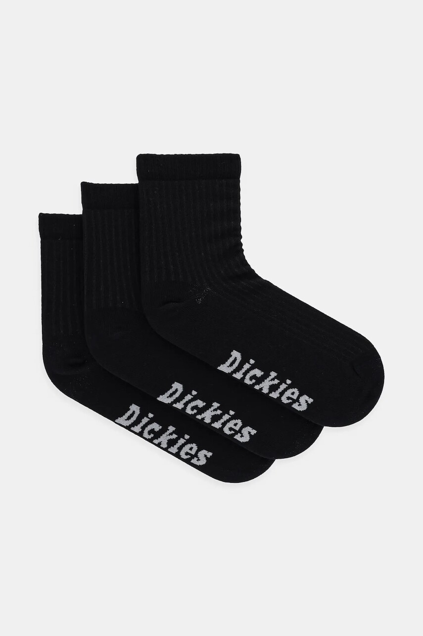 Ponožky Dickies 3-pak pánske, čierna farba, DK0A4Z8DBLK1