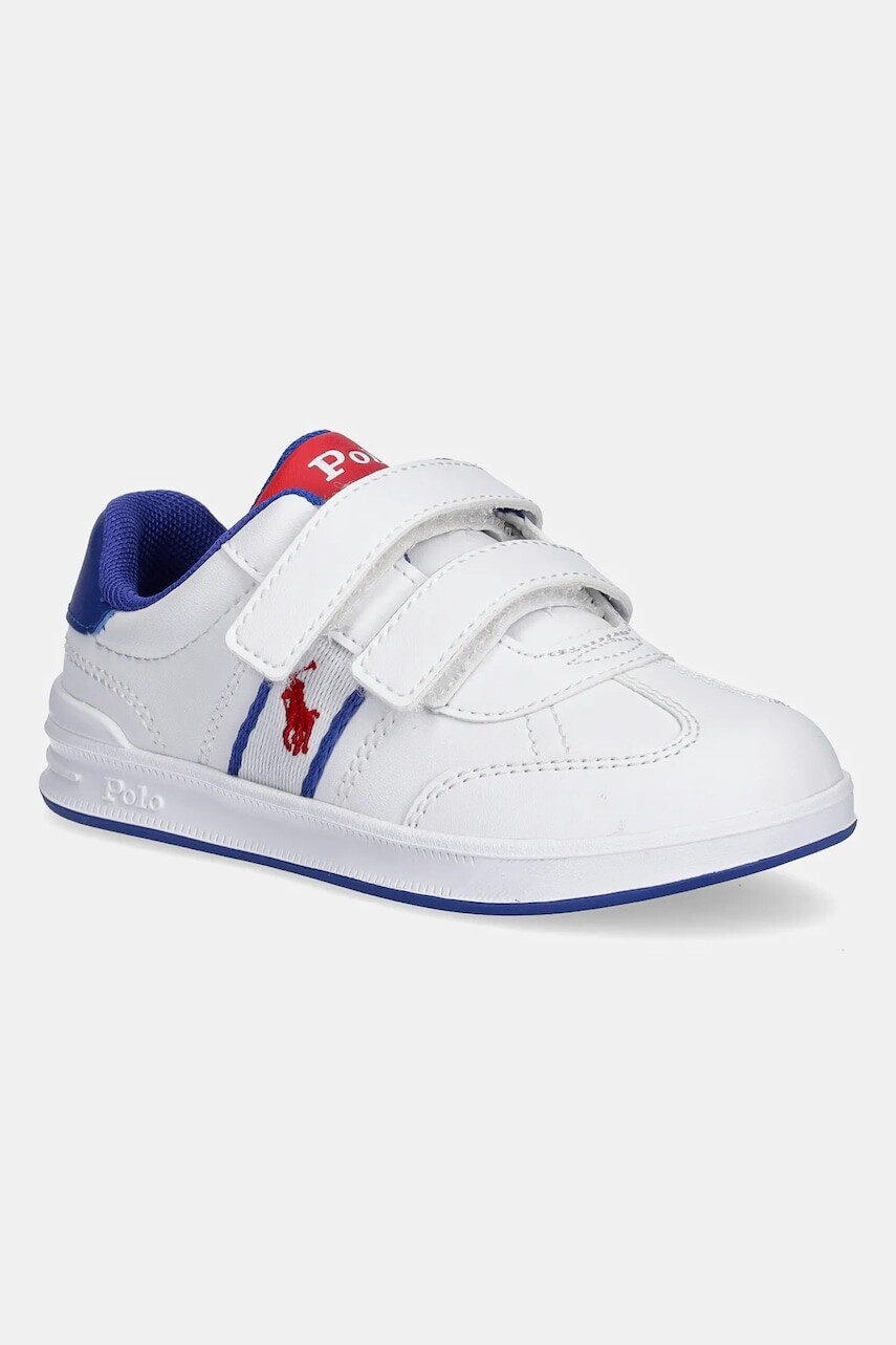 Detské tenisky Polo Ralph Lauren HERITAGE COURT III T-TOE EZ biela farba, RL02068100