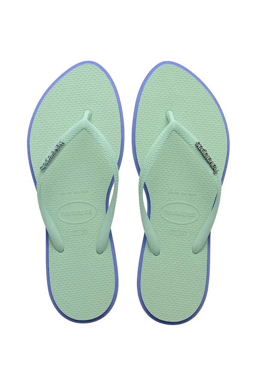 Šľapky Havaianas SLIM POINT dámske, tyrkysová farba, 4149584.3562