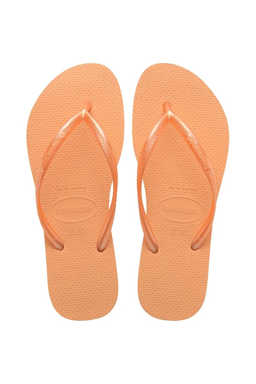 Šľapky Havaianas SLIM dámske, oranžová farba, 4000030.0027