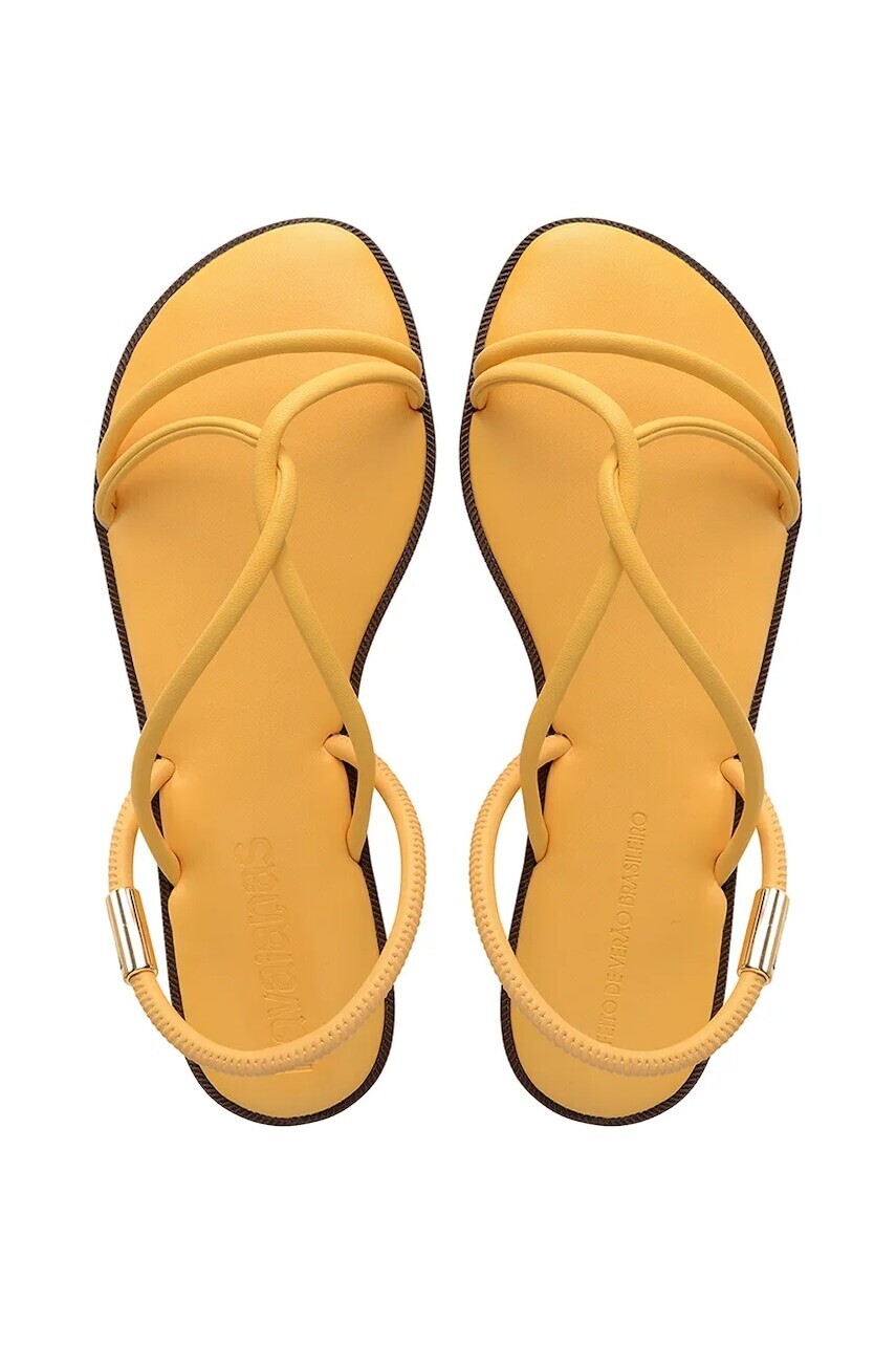 Sandále Havaianas UNA MANGA CAJA dámske, žltá farba, 4149609.5559