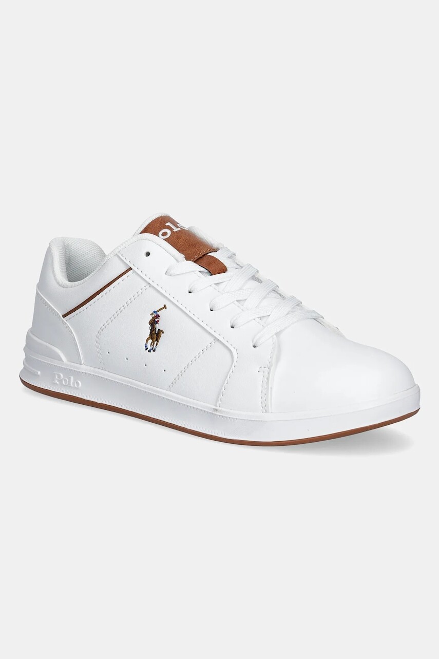 Detské tenisky Polo Ralph Lauren HERITAGE COURT IV hnedá farba, RL02431103