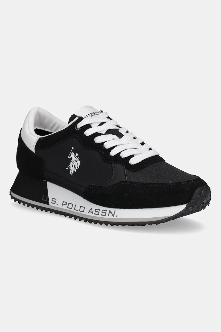 Tenisky U.S. Polo Assn. CLEEF pánske, čierna farba, CLEEF006M/5NS1
