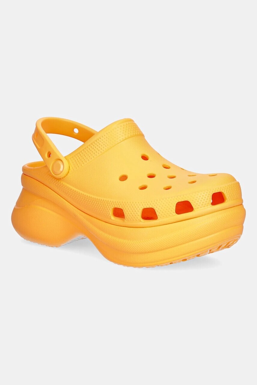 Šľapky Crocs Classic Bae Clog W dámske, oranžová farba, na platforme, 206302.85Q