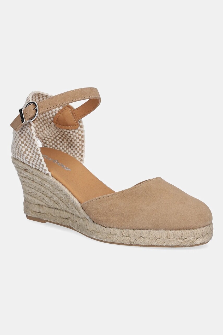 Espadrilky Barbour Elder béžová farba, na kline, LFO0765TA31