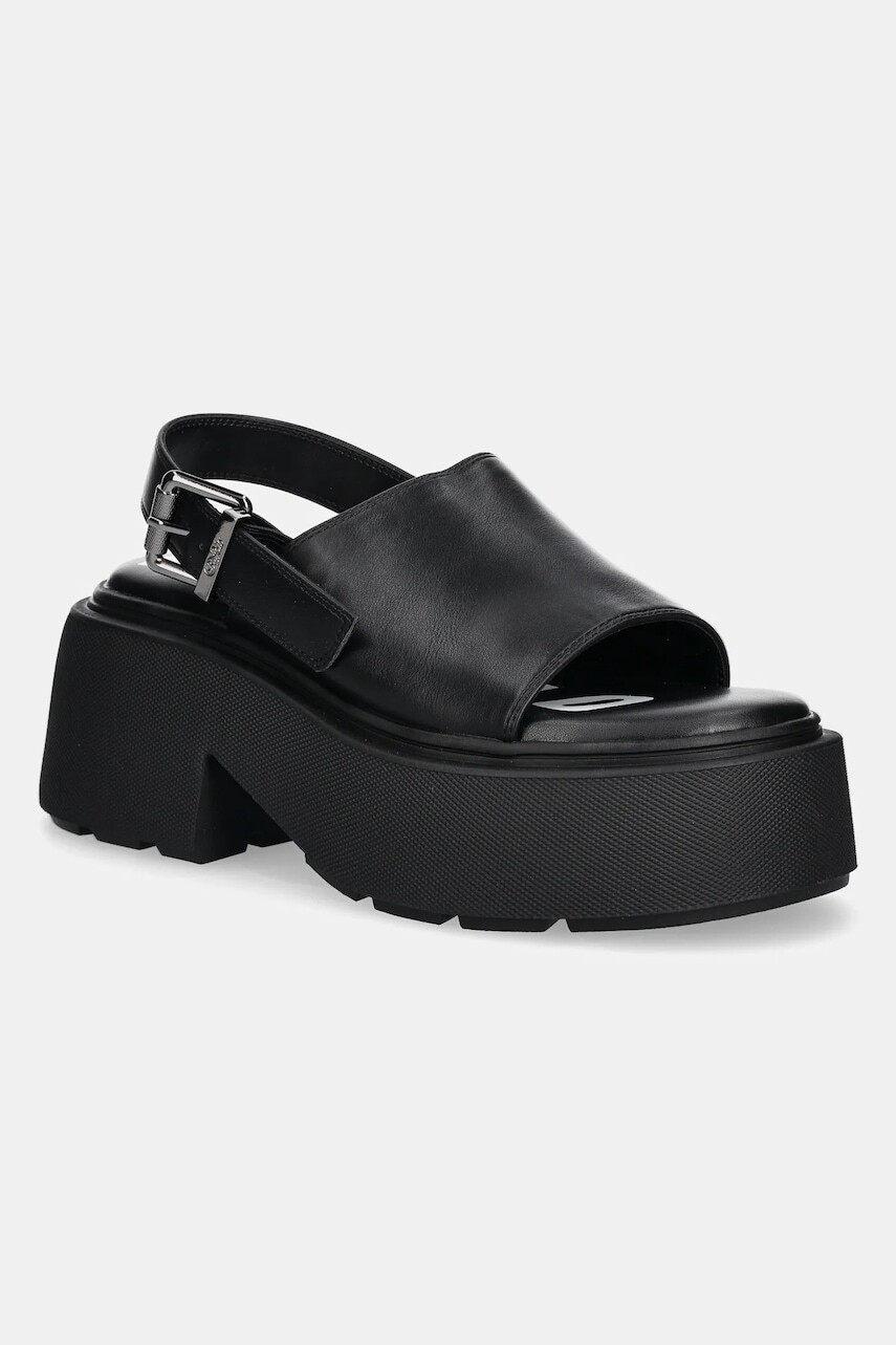 Sandále Buffalo Vicious Mule Sandal dámske, čierna farba, na platforme, 1602265-BLK