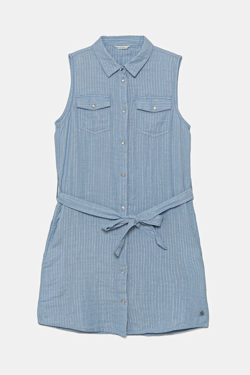 Dievčenské šaty Guess mini, áčkový strih, J5GK10 WH6S0