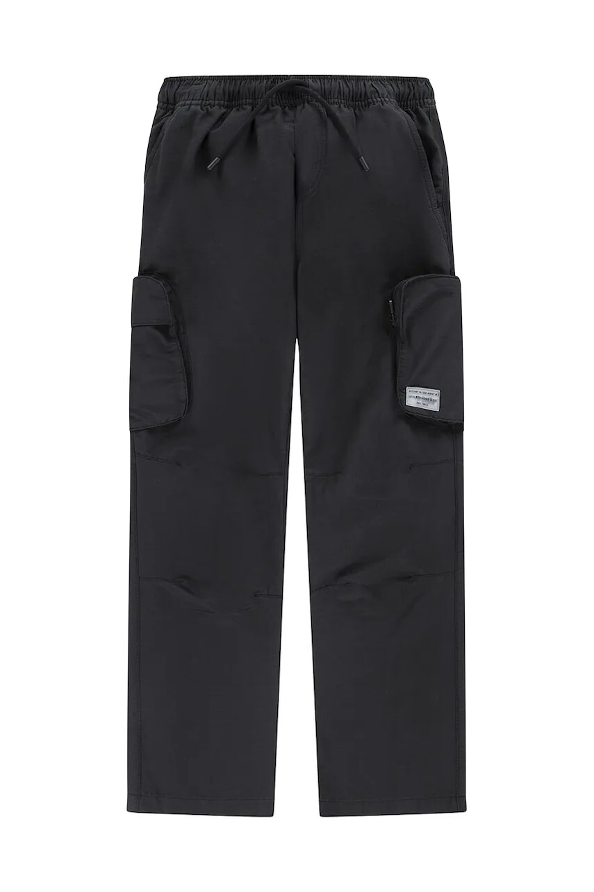 Detské nohavice Levi's PARACHUTE CARGO PANTS čierna farba, jednofarebné, 8EM373