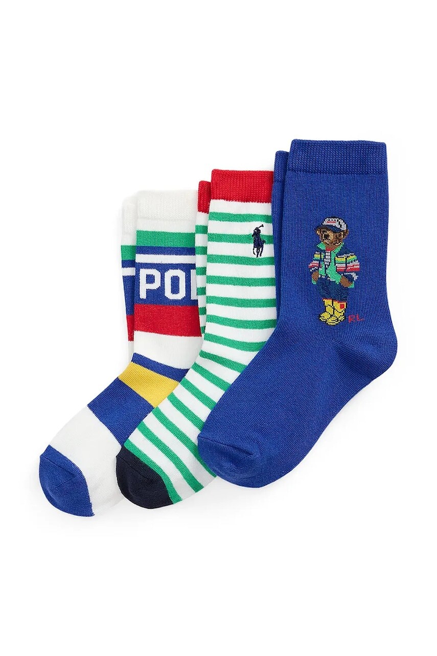 Detské ponožky Polo Ralph Lauren 3-pak 442969088001
