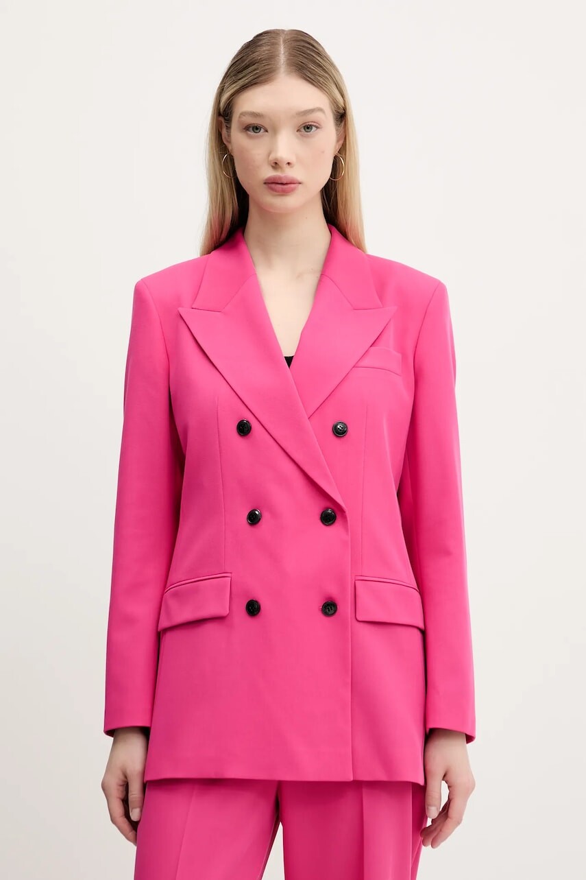 Sako HUGO ružová farba, dvojradové, jednofarebné, 50537560