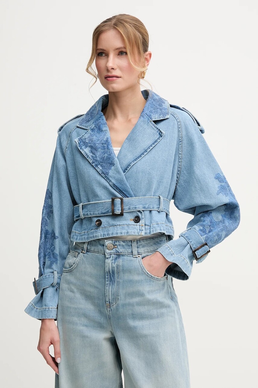 Rifľová bunda Ermanno Scervino prechodná, 56TD002EI4