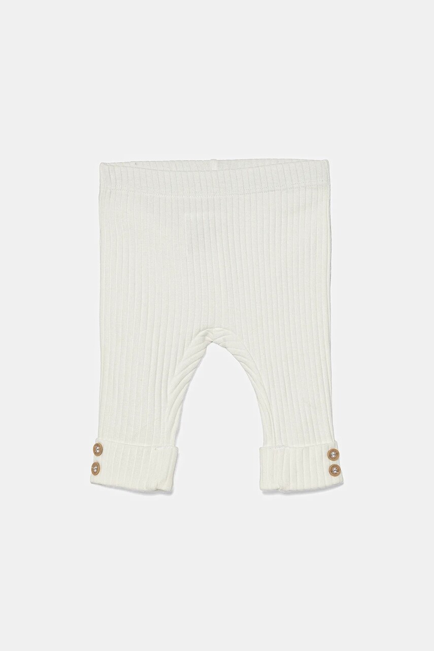 Legíny pre bábätká United Colors of Benetton biela farba, jednofarebné, 3F1AAF026