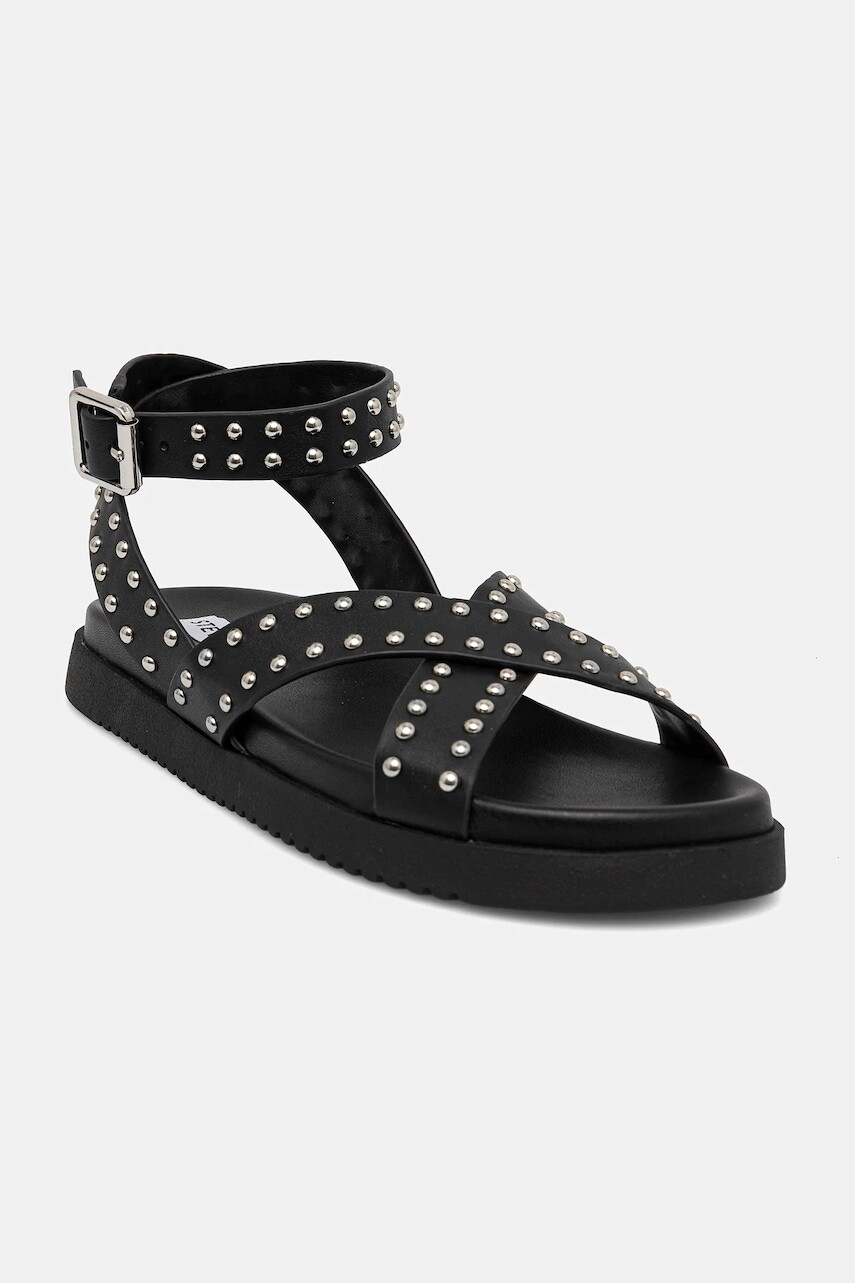 Kožené sandále Steve Madden My Bestie-S dámske, čierna farba, SM11003786