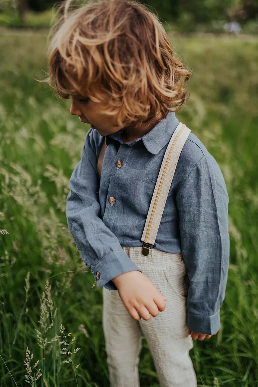 Detská ľanová košeľa Donsje Leom Linen Shirt 4096600