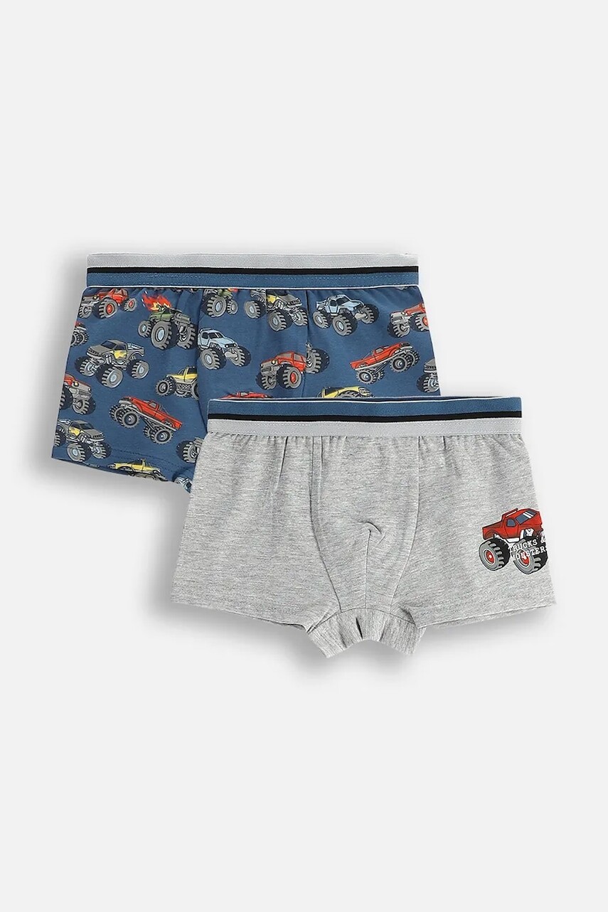 Detské boxerky Coccodrillo 2-pak šedá farba, PANTS