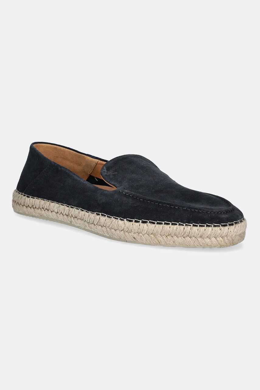 Semišové espadrilky Hackett London ALTEA LOAFER tmavomodrá farba, HMS21491