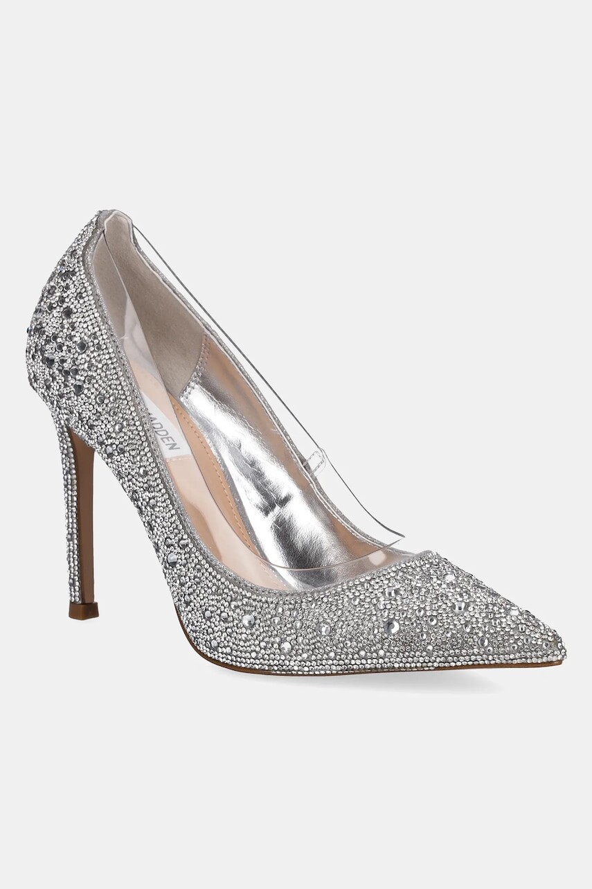 Lodičky Steve Madden Lineup-R strieborná farba, SM11003635