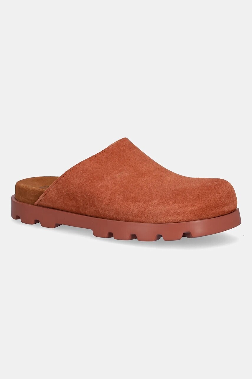 Semišové šľapky Camper Brutus Sandal oranžová farba, K201545-009