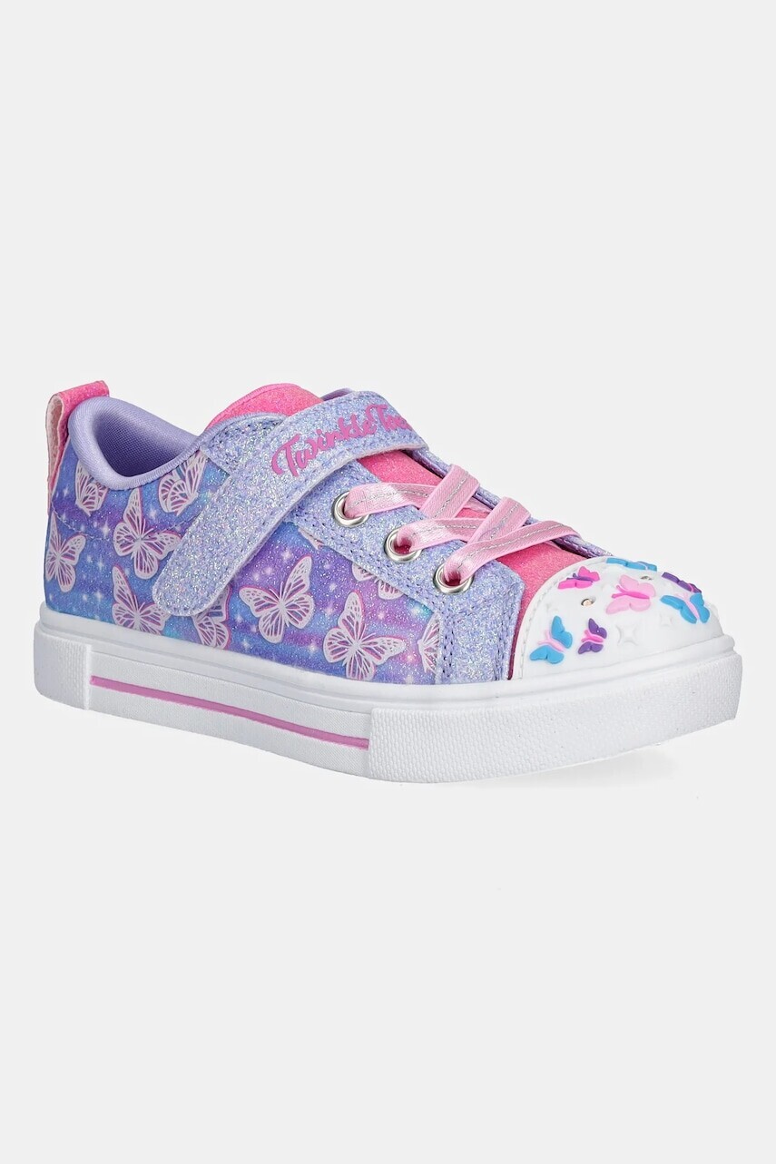 Detské tenisky Skechers TWINKLE SPARKS fialová farba, 314813N