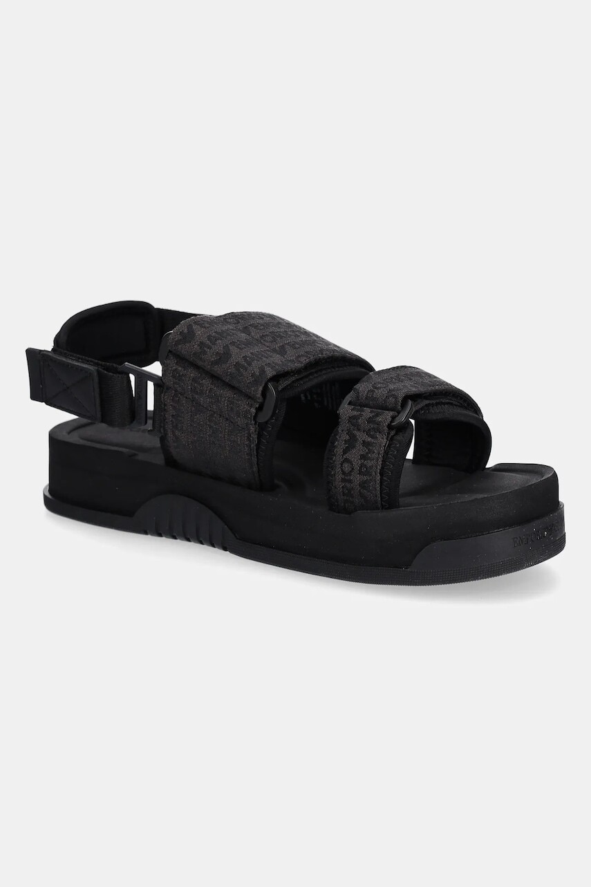 Sandále Emporio Armani čierna farba, X4P141 XR343 K001