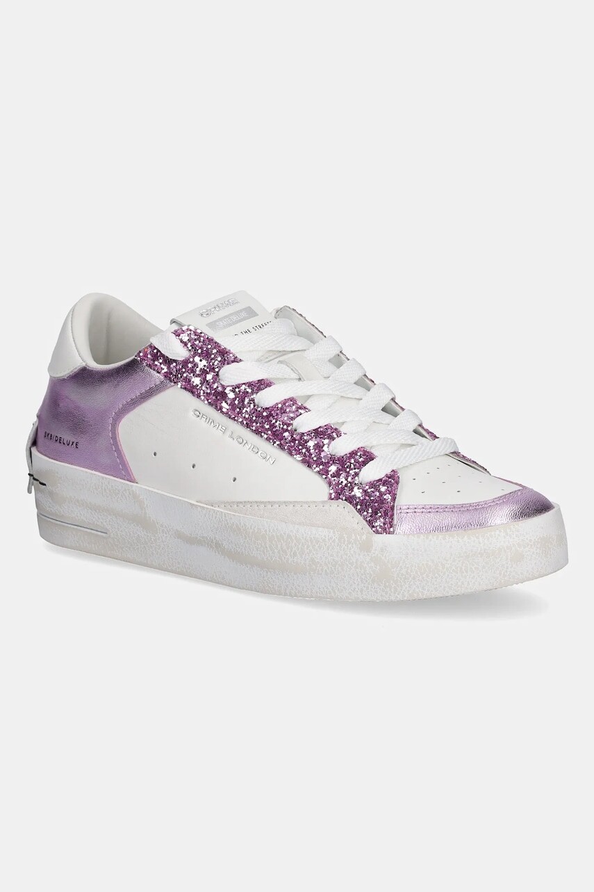 Kožené tenisky Crime London SK8 DELUXE WEDGE fialová farba, 20133PP7