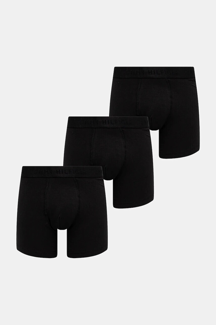 Boxerky Tommy Hilfiger 3-pak čierna farba, UM0UM03393