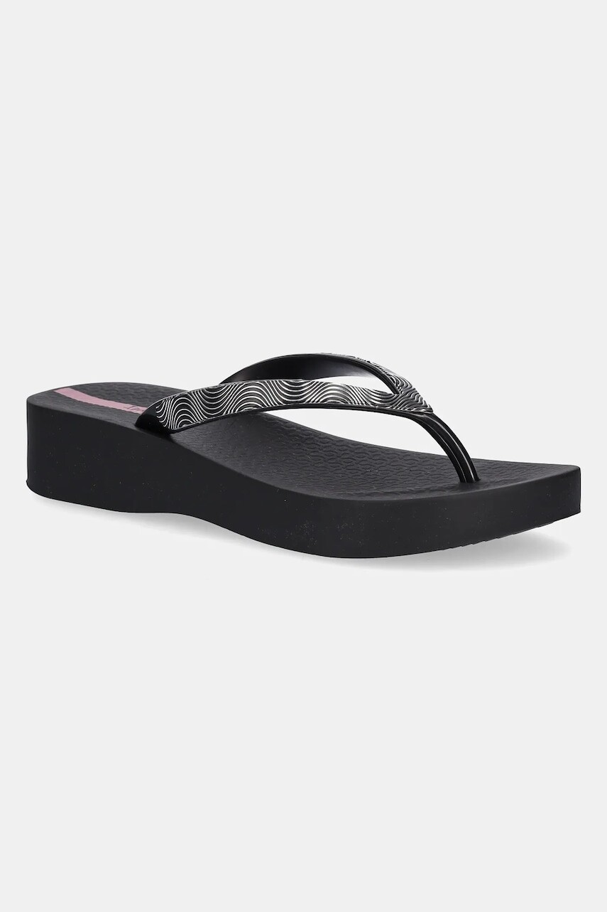 Šľapky Ipanema MESH X PLAT čierna farba, na platforme, 83612-BB801