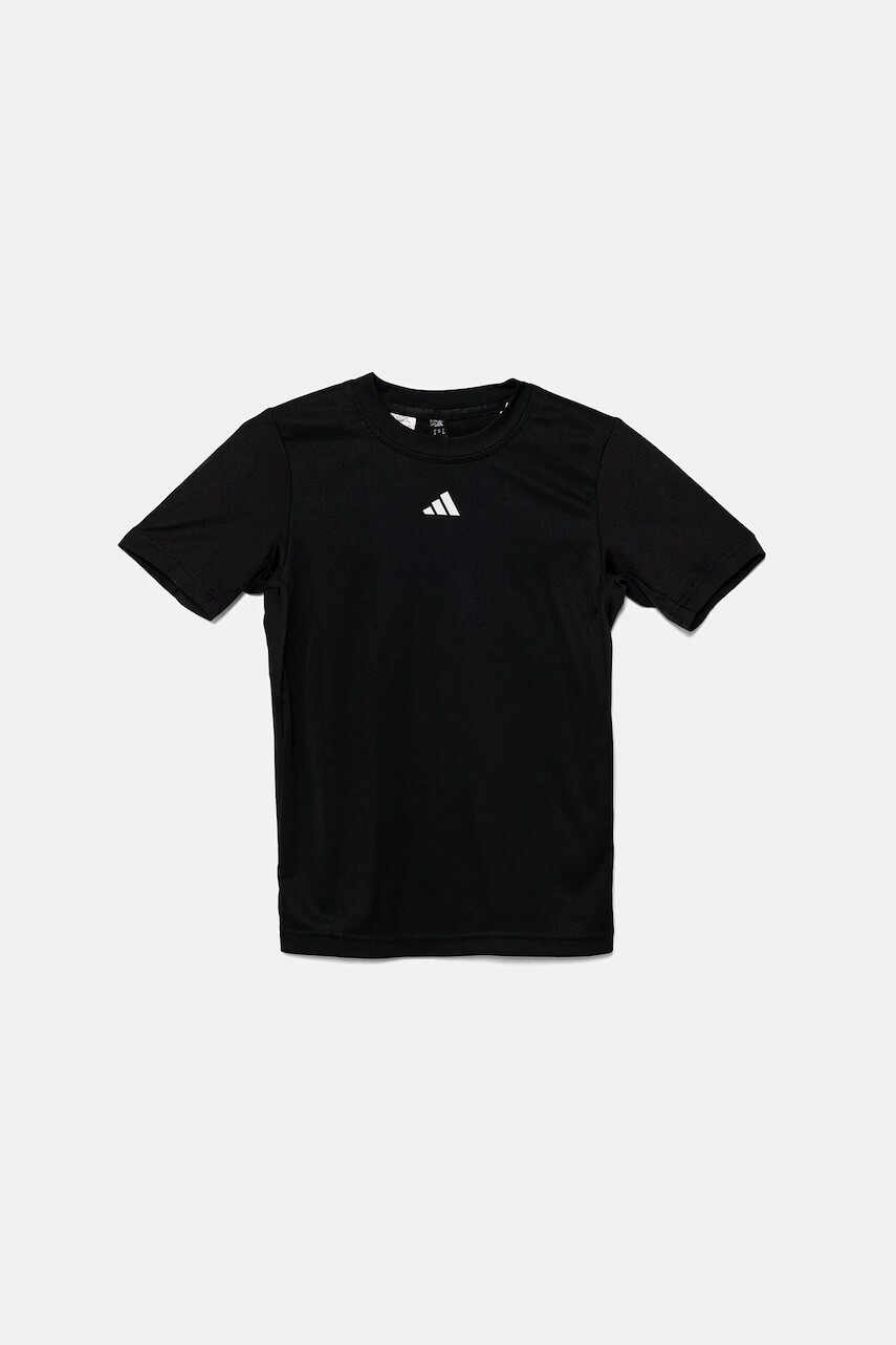 Detské tričko adidas Performance čierna farba, s potlačou, JI9265
