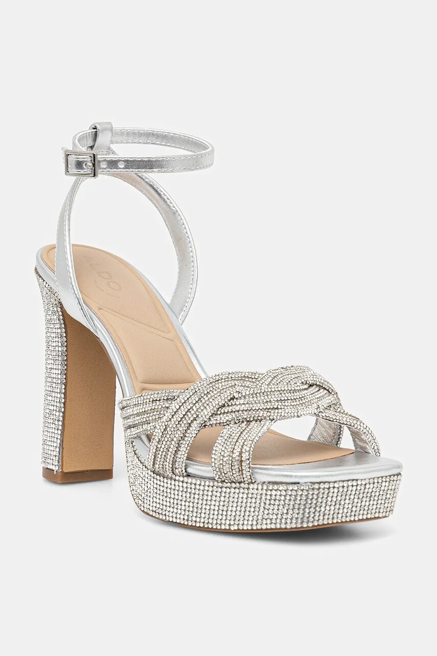 Sandále Aldo SHIMMA strieborná farba, 13967459
