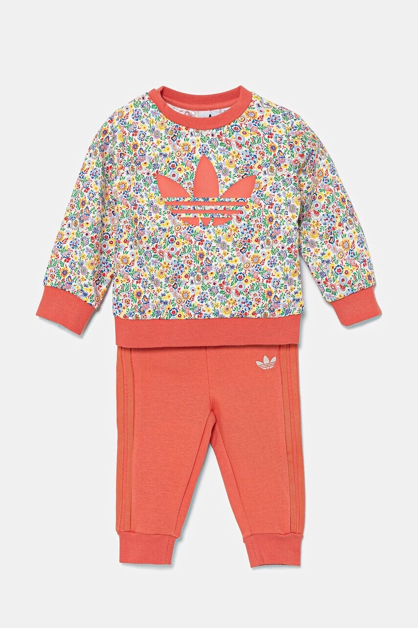 Detská tepláková súprava adidas Originals oranžová farba, JC8050