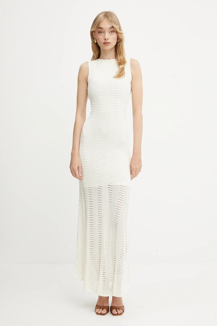 Šaty Marciano Guess EMMA béžová farba, maxi, priliehavé, 5GGT44 5869Z