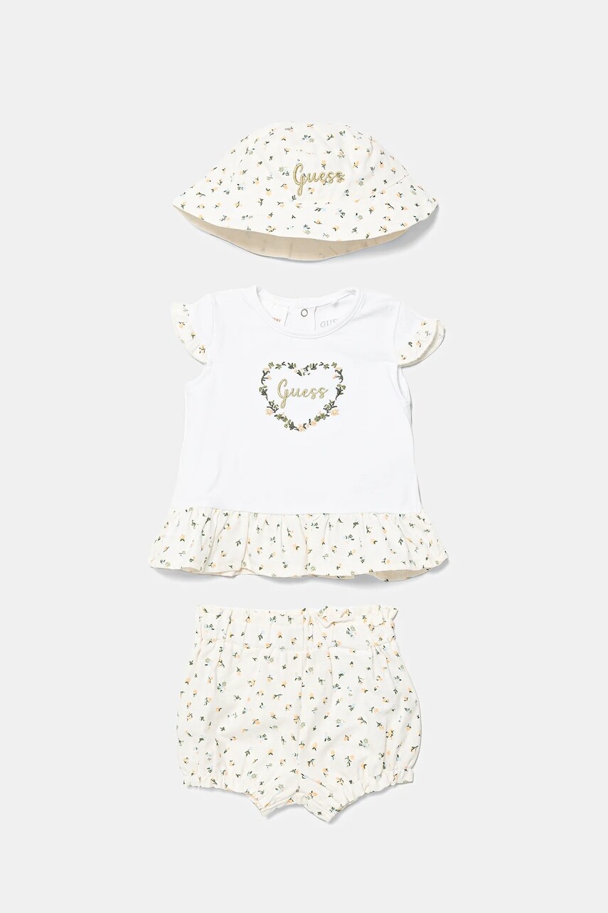 Sada pre bábätká Guess biela farba, S5GG07 K6YW4
