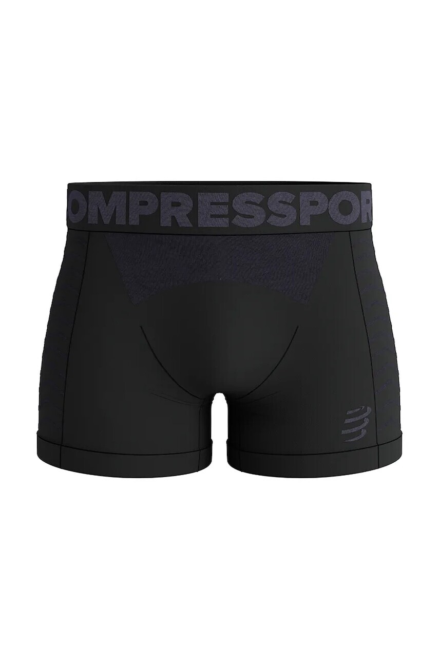 Boxerky Compressport čierna farba, AM00130B
