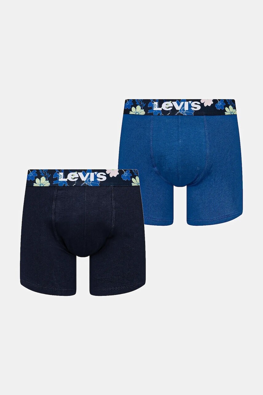 Boxerky Levi's 2-pak tmavomodrá farba, 37149-1116