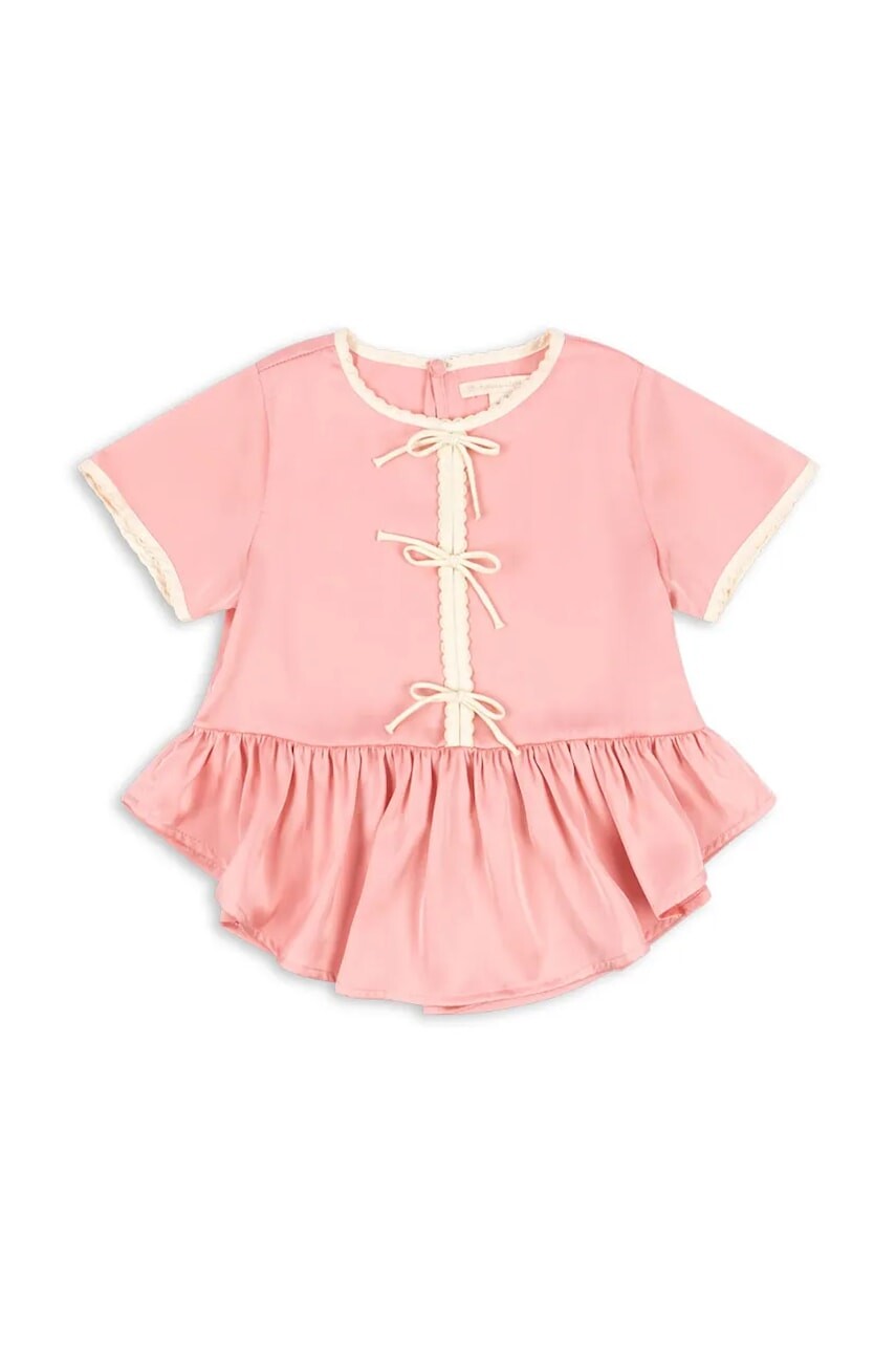 Blúzka Konges Sløjd SHEENY BLOUSE ružová farba, KS103160