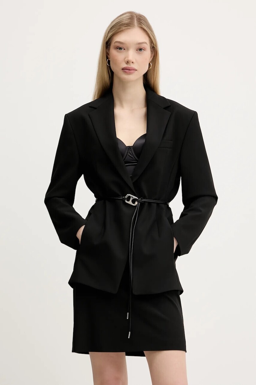 Sako HUGO čierna farba, jednoradové, jednofarebné, 50542622